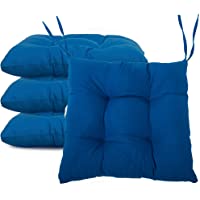 Los mejores  - BCASE- Pack de 4 Cojines de Asiento y Silla- 38x38cm- Funda de Polyster- Relleno de Fibra- Cómodos- Resistentes- Fácil…